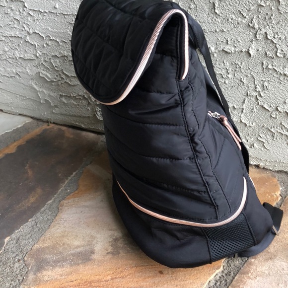 🆕 Stella & Dot Black Quilted Crush It Backpack - Picture 8 of 11